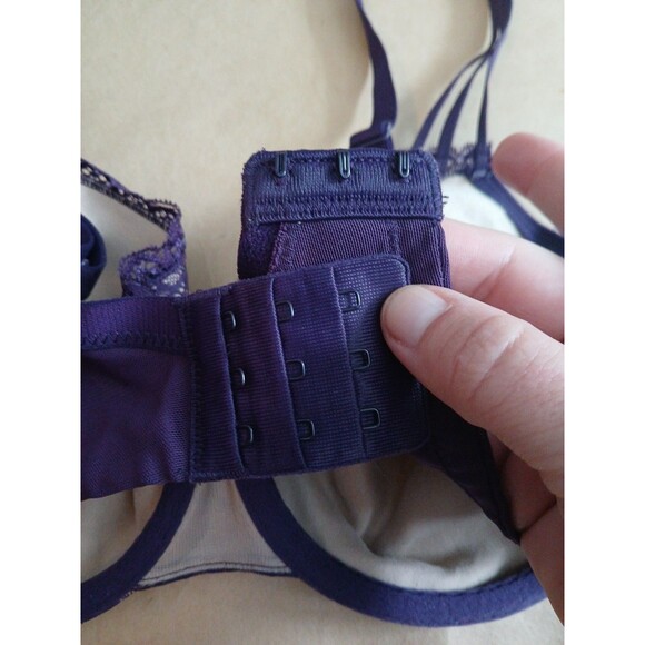 SOMA Enticing Lift Balconet Bra Womens 38D Purple Floral - Picture 4 of 8